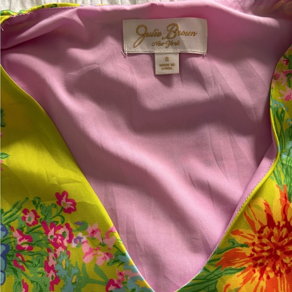 Julie Brown Green Floral V-Neck Sundress - Picture 5 of 12